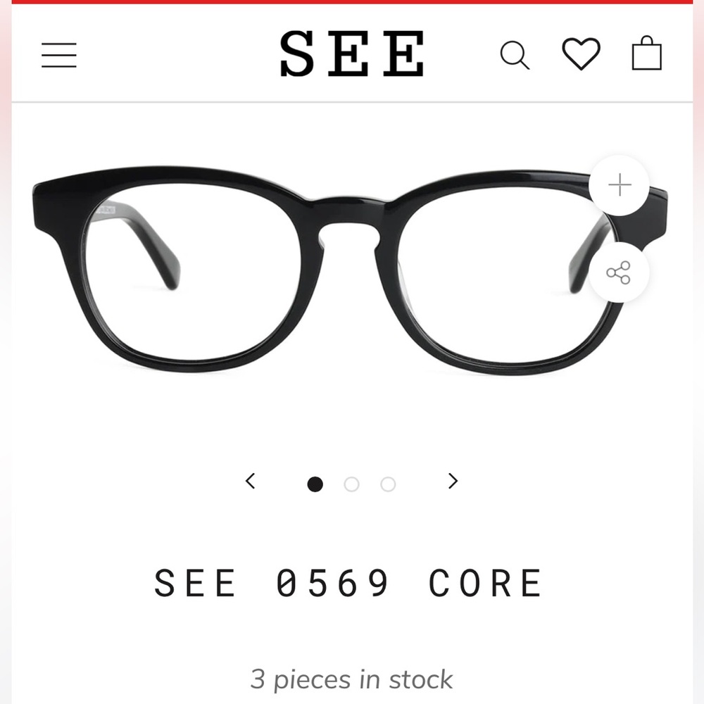 See Eyewear 0569 Core Collection blue acetate 50-20-145 glasses frames